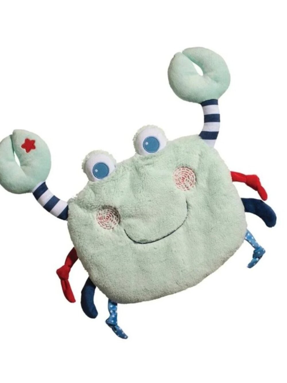 Douglas Baby Sshlumpies Turquoise Crab Security Blanket Lovey Plush New w/ Tag